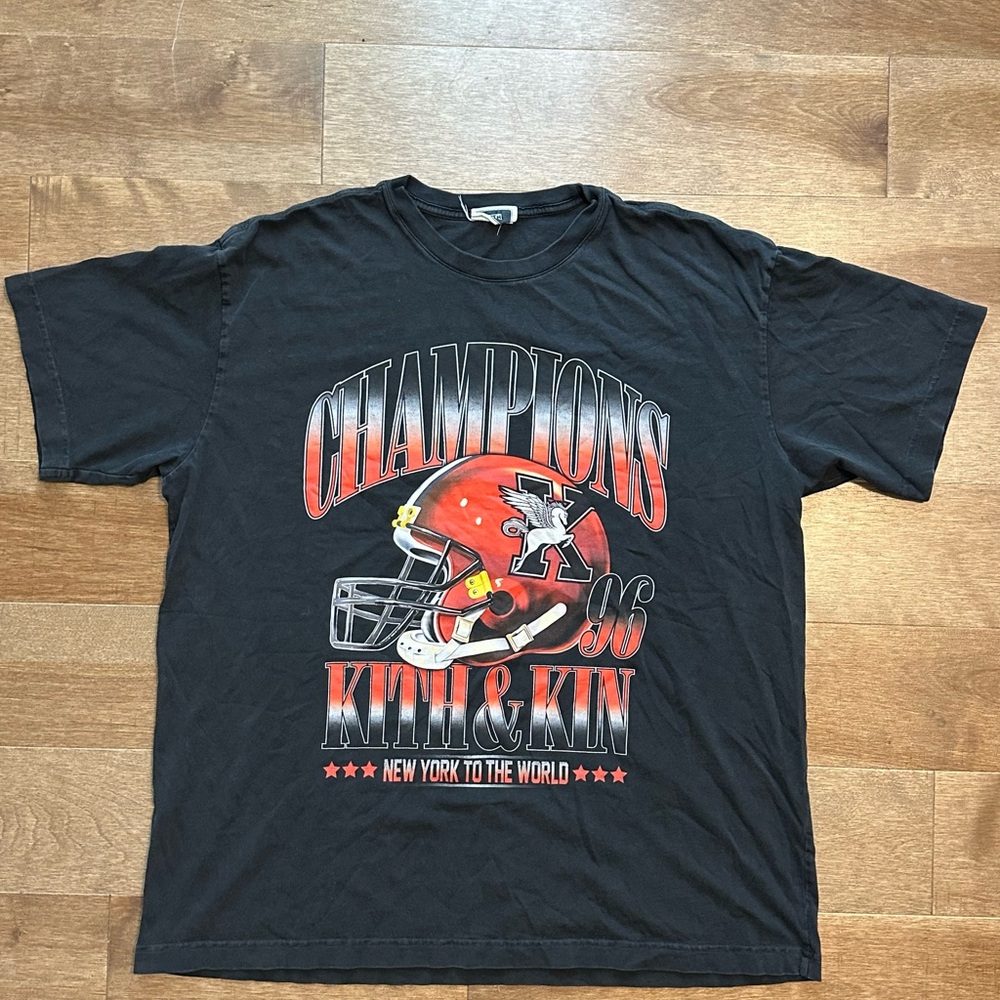 Kith Black Champions Graphic Tee